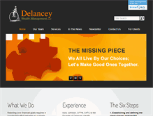 Tablet Screenshot of delanceywealth.com